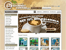 Tablet Screenshot of gourmetcoffee.net